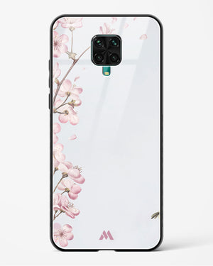 Pastel Flowers on Marble Glass Case Phone Cover-(Xiaomi)