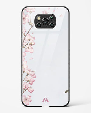 Pastel Flowers on Marble Glass Case Phone Cover-(Xiaomi)