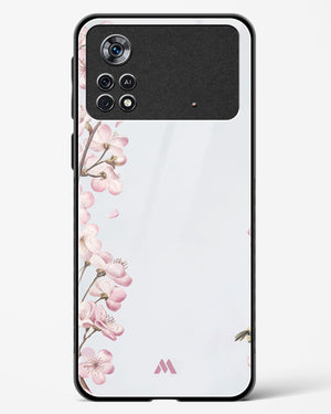 Pastel Flowers on Marble Glass Case Phone Cover (Xiaomi)