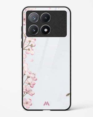 Pastel Flowers on Marble Glass Case Phone Cover (Xiaomi)