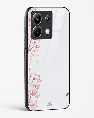 Pastel Flowers on Marble Glass Case Phone Cover (Xiaomi)