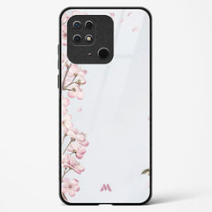 Pastel Flowers on Marble Glass Case Phone Cover (Xiaomi)