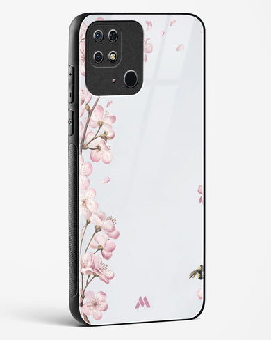 Pastel Flowers on Marble Glass Case Phone Cover (Xiaomi)