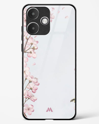 Pastel Flowers on Marble Glass Case Phone Cover (Xiaomi)