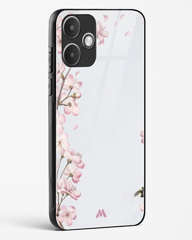 Pastel Flowers on Marble Glass Case Phone Cover (Xiaomi)