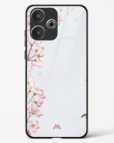 Pastel Flowers on Marble Glass Case Phone Cover (Xiaomi)