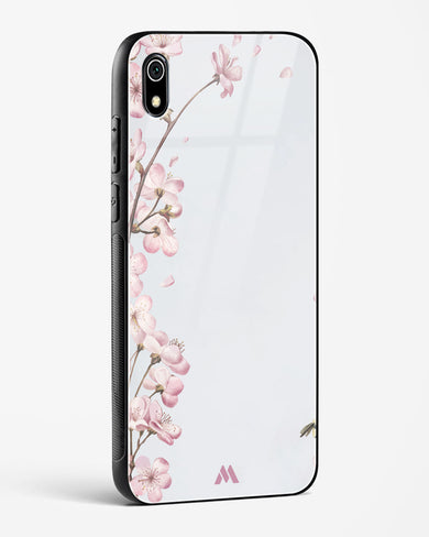 Pastel Flowers on Marble Glass Case Phone Cover (Xiaomi)