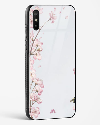 Pastel Flowers on Marble Glass Case Phone Cover (Xiaomi)