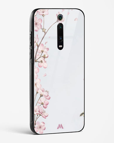 Pastel Flowers on Marble Glass Case Phone Cover (Xiaomi)
