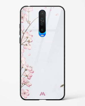 Pastel Flowers on Marble Glass Case Phone Cover-(Xiaomi)