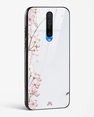Pastel Flowers on Marble Glass Case Phone Cover (Xiaomi)