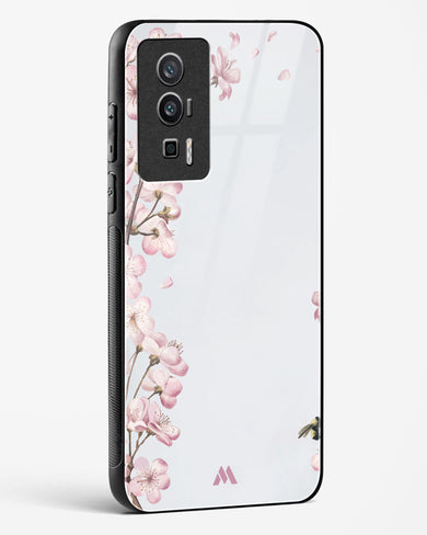 Pastel Flowers on Marble Glass Case Phone Cover (Xiaomi)