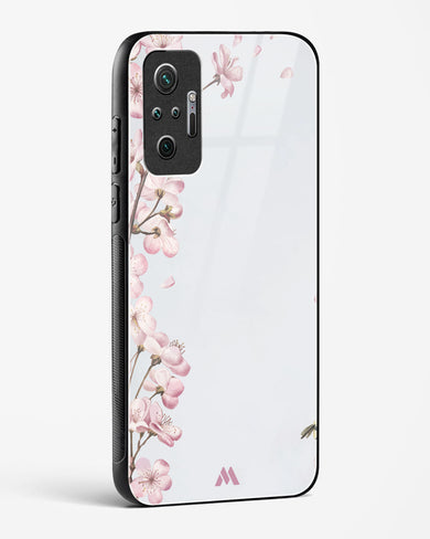 Pastel Flowers on Marble Glass Case Phone Cover (Xiaomi)