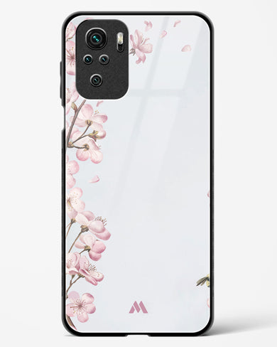 Pastel Flowers on Marble Glass Case Phone Cover (Xiaomi)