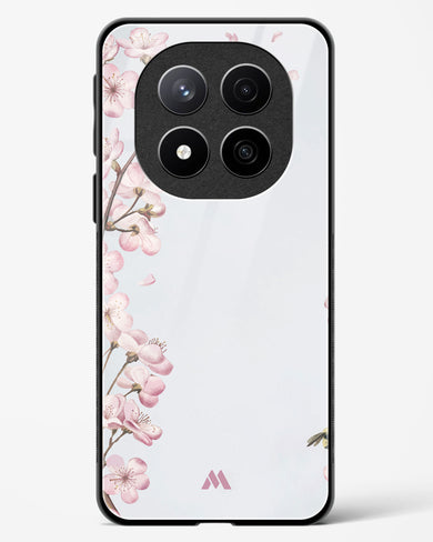 Pastel Flowers on Marble Glass Case Phone Cover (Xiaomi)