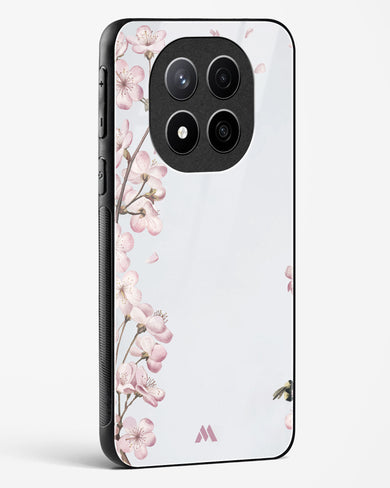 Pastel Flowers on Marble Glass Case Phone Cover (Xiaomi)