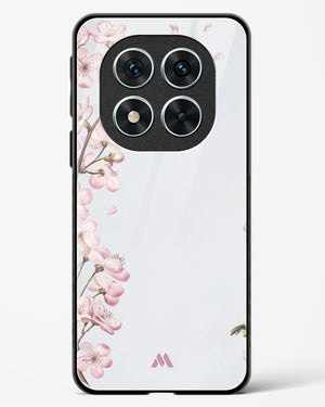 Pastel Flowers on Marble Glass Case Phone Cover (Xiaomi)