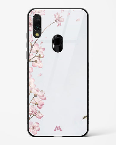 Pastel Flowers on Marble Glass Case Phone Cover (Xiaomi)