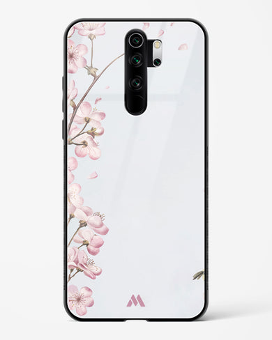 Pastel Flowers on Marble Glass Case Phone Cover-(Xiaomi)