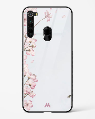 Pastel Flowers on Marble Glass Case Phone Cover-(Xiaomi)