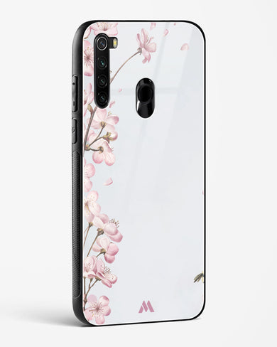 Pastel Flowers on Marble Glass Case Phone Cover-(Xiaomi)