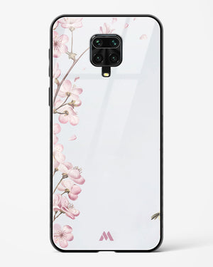 Pastel Flowers on Marble Glass Case Phone Cover-(Xiaomi)