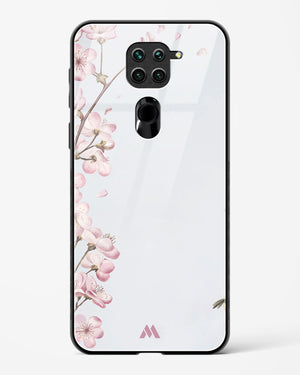 Pastel Flowers on Marble Glass Case Phone Cover (Xiaomi)