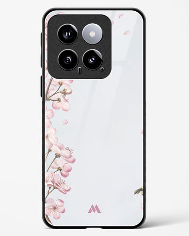 Pastel Flowers on Marble Glass Case Phone Cover (Xiaomi)