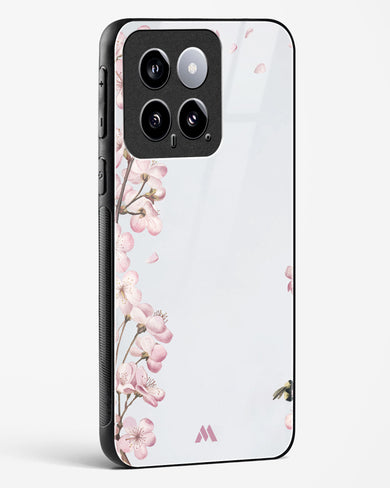 Pastel Flowers on Marble Glass Case Phone Cover (Xiaomi)