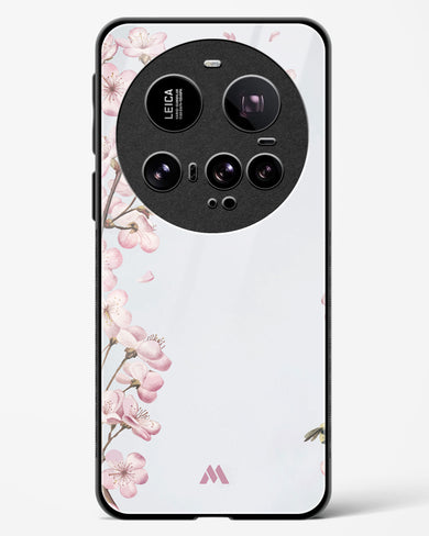 Pastel Flowers on Marble Glass Case Phone Cover (Xiaomi)