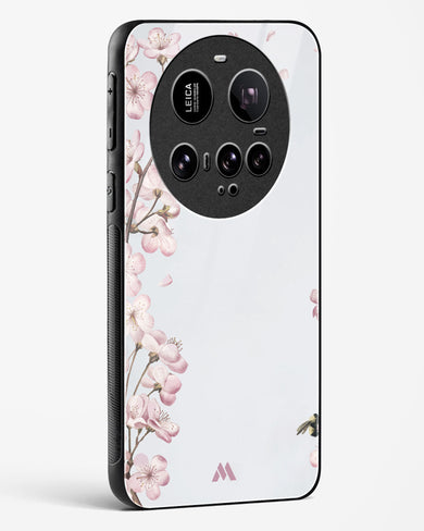 Pastel Flowers on Marble Glass Case Phone Cover (Xiaomi)