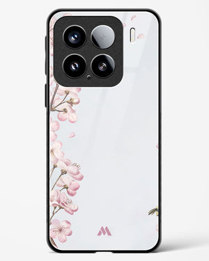 Pastel Flowers on Marble Glass Case Phone Cover (Xiaomi)
