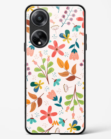 Canvas Art in Bloom Glass Case Phone Cover-(Oppo)