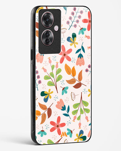Canvas Art in Bloom Glass Case Phone Cover-(Oppo)