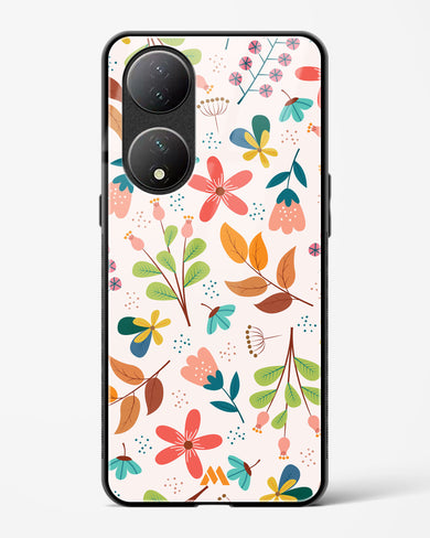 Canvas Art in Bloom Glass Case Phone Cover-(Vivo)