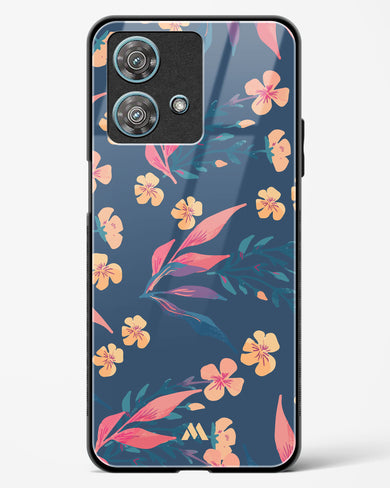 Midnight Daisies Glass Case Phone Cover (Motorola)