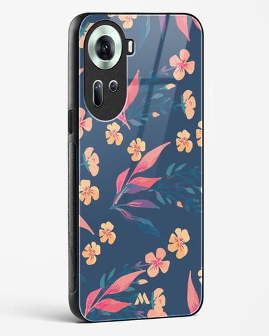 Midnight Daisies Glass Case Phone Cover (Oppo)