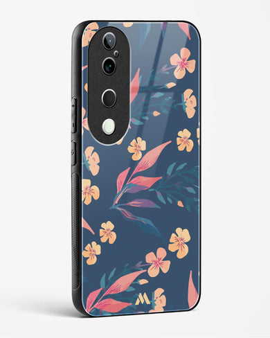 Midnight Daisies Glass Case Phone Cover (Vivo)