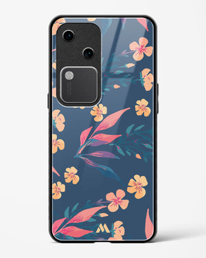 Midnight Daisies Glass Case Phone Cover (Vivo)