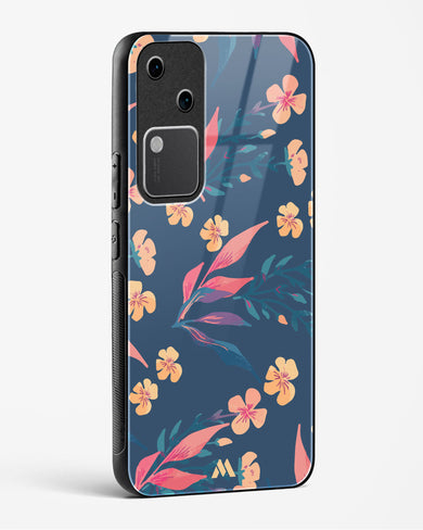 Midnight Daisies Glass Case Phone Cover (Vivo)