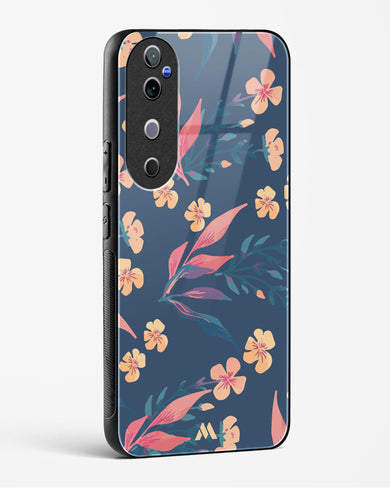 Midnight Daisies Glass Case Phone Cover (Vivo)