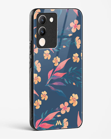 Midnight Daisies Glass Case Phone Cover (Vivo)