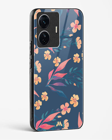 Midnight Daisies Glass Case Phone Cover (Vivo)