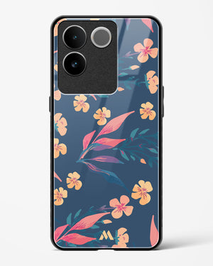 Midnight Daisies Glass Case Phone Cover (Vivo)