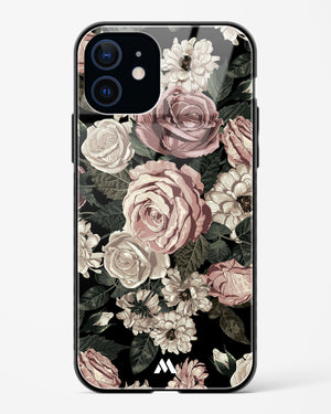 Floral Midnight Bouquet Glass Case Phone Cover (Apple)