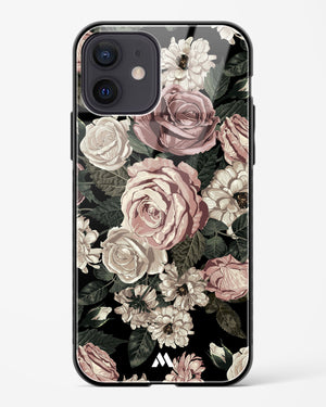 Floral Midnight Bouquet Glass Case Phone Cover (Apple)