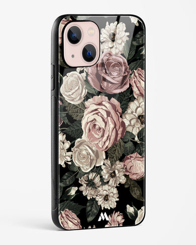 Floral Midnight Bouquet Glass Case Phone Cover (Apple)