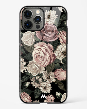 Floral Midnight Bouquet Glass Case Phone Cover (Apple)