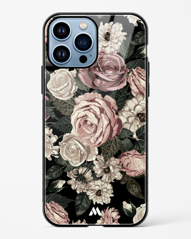 Floral Midnight Bouquet Glass Case Phone Cover (Apple)