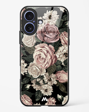 Floral Midnight Bouquet Glass Case Phone Cover (Apple)